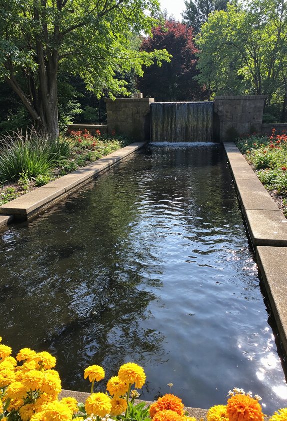 caractéristiques d'eau améliorées par miroir
