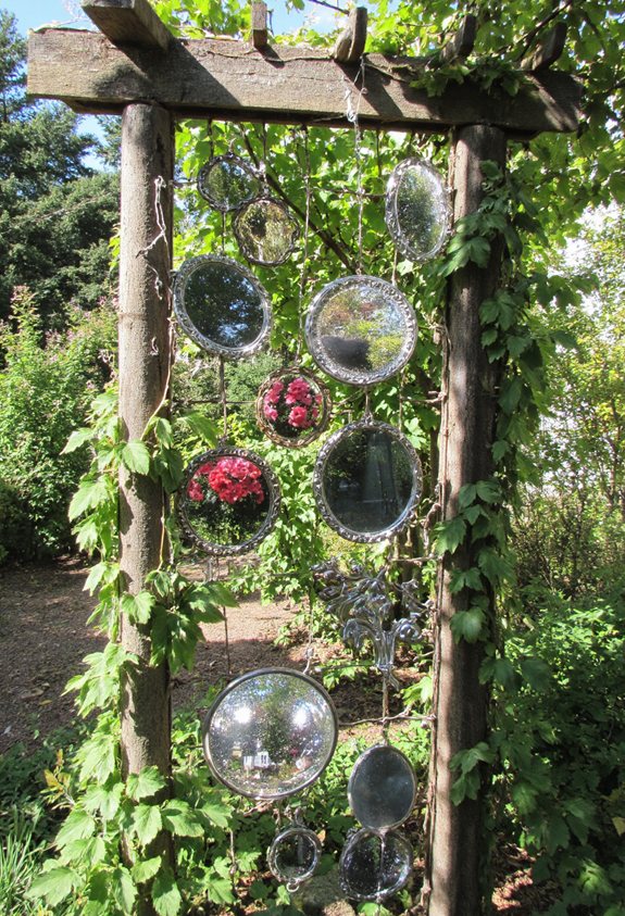 treillis de jardin miroir enchantement