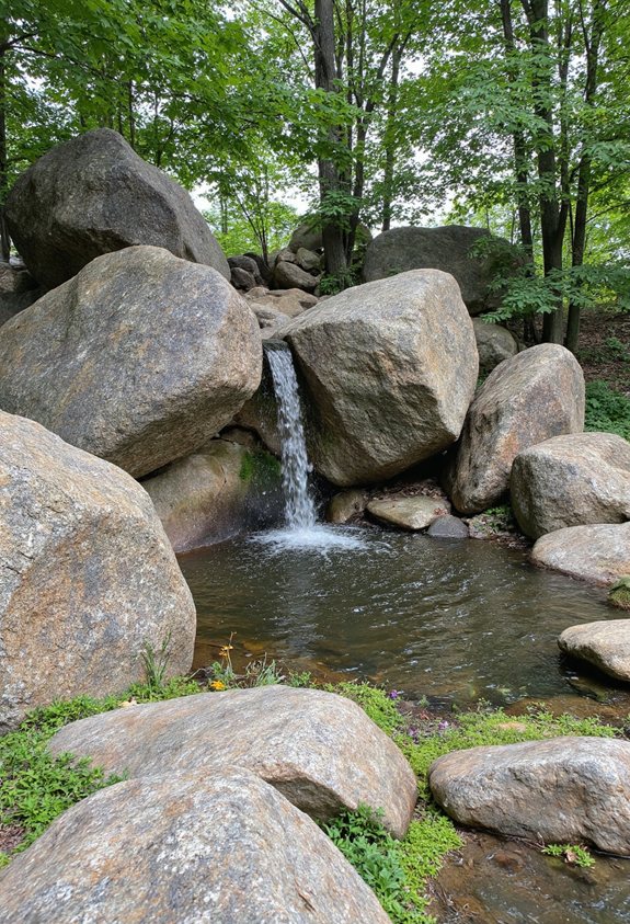 cascade de jardin en pierre naturelle