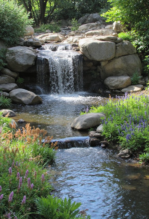 jardin oasis de ruisseau naturel