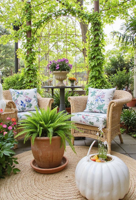 décoration extérieure inspirée par la nature