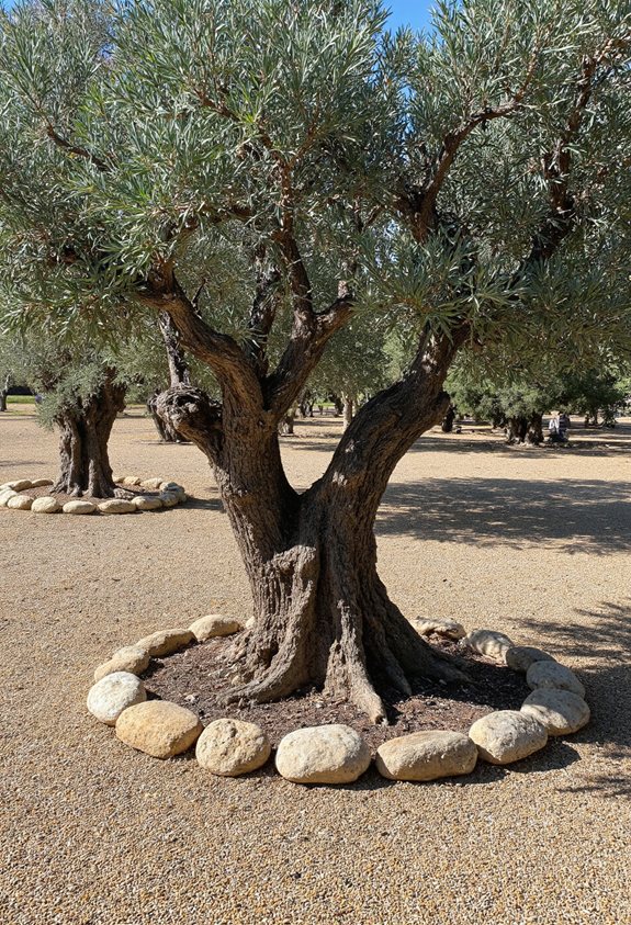 pierres décoratives bordure olive