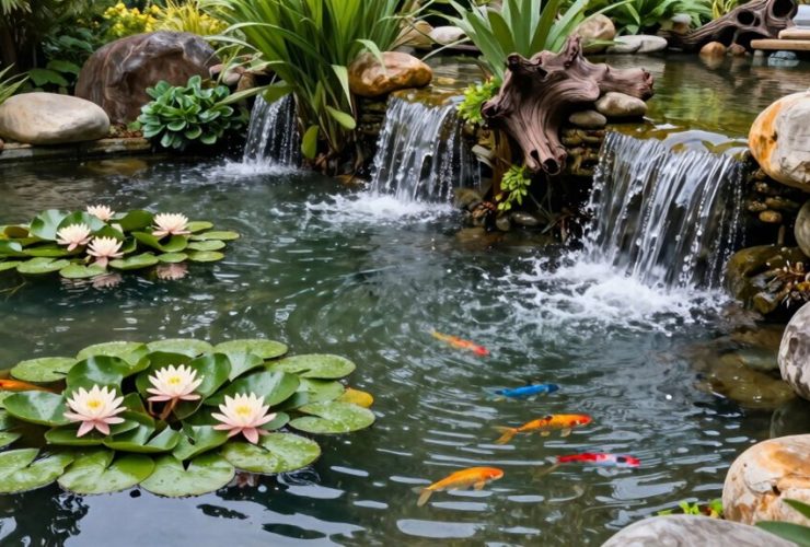 jardin paisible caractéristiques aquatiques