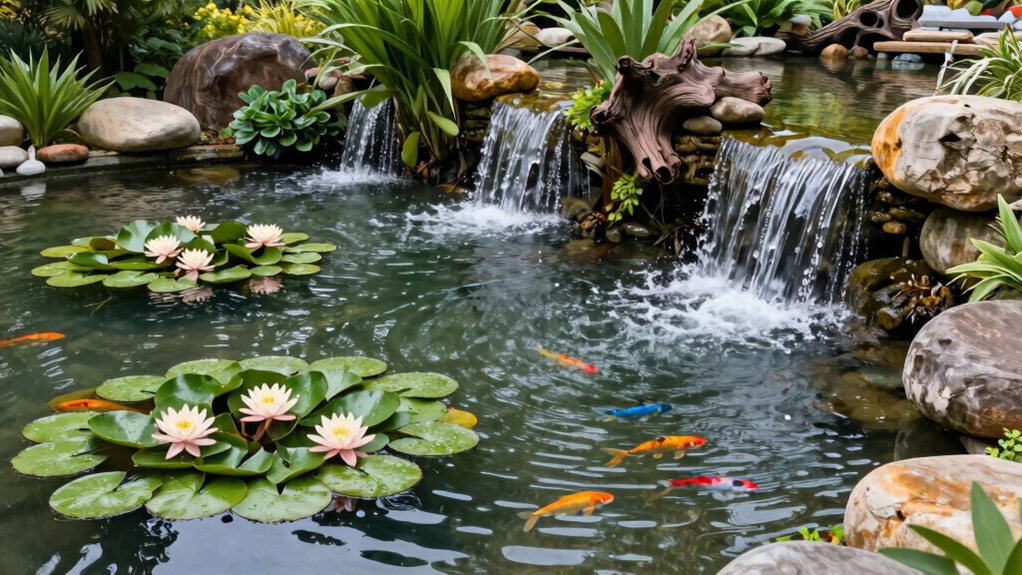 jardin paisible caractéristiques aquatiques