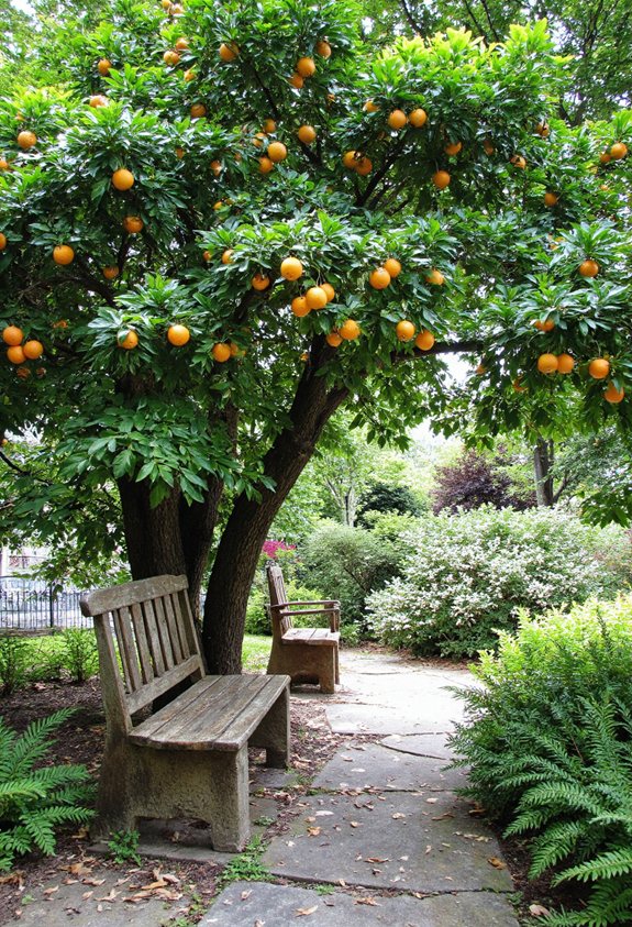 jardin orange paisible oasis