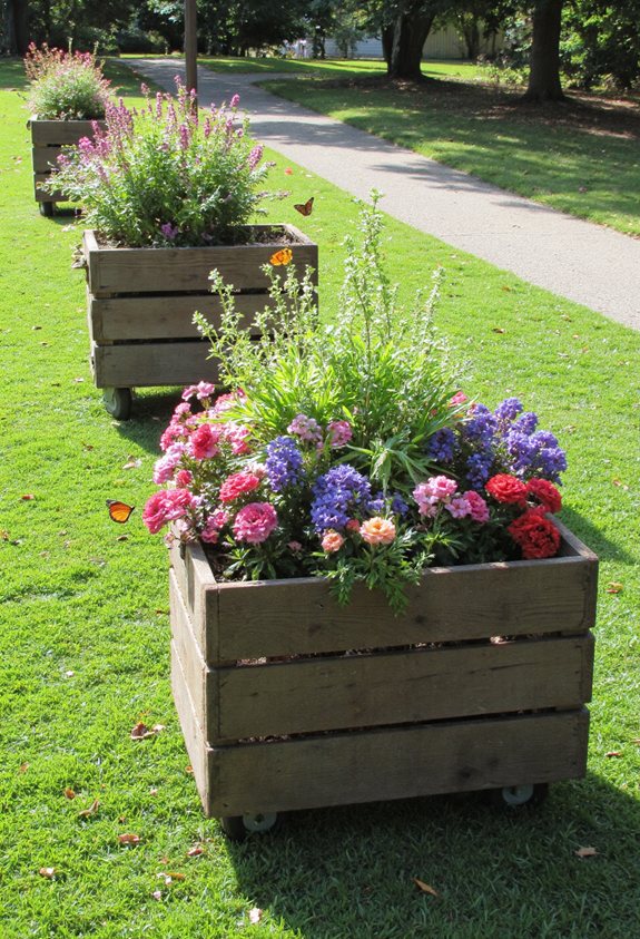 idées de bordure de jardin portable