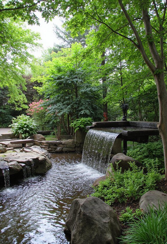 ambiance de fontaine d'eau relaxante