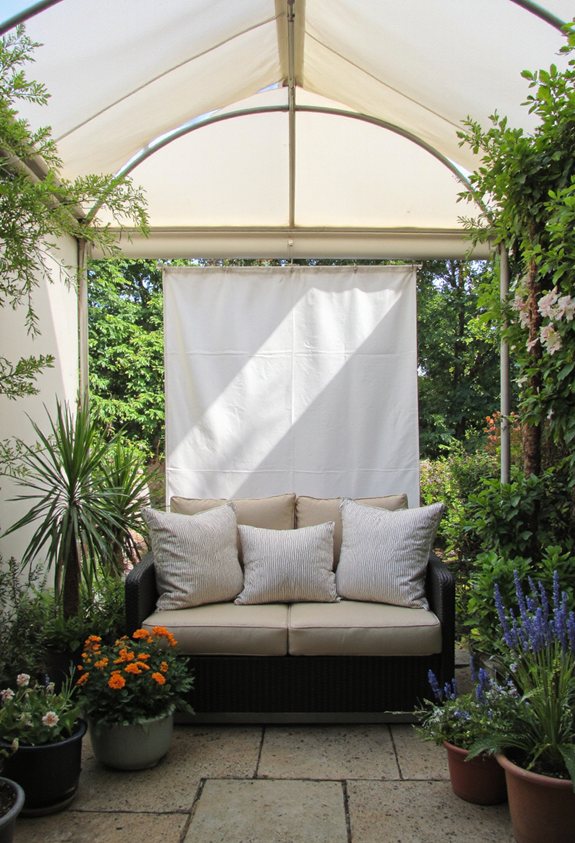 auvents rétractables pour la vie privée