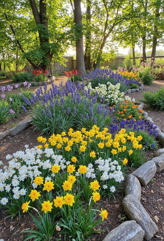 littoral naturel de jardin rustique
