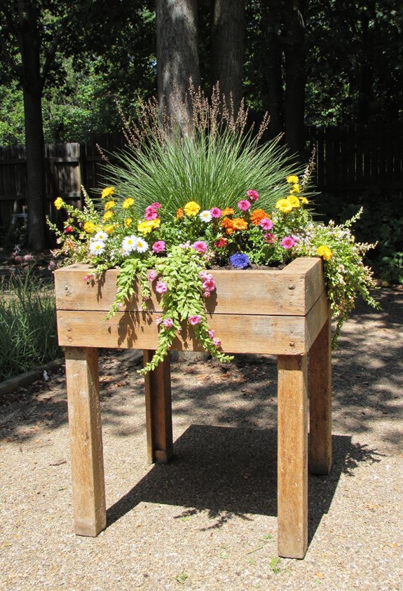 table de jardin en palette rustique