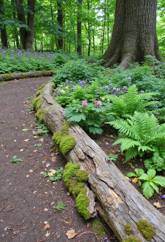 décor de jardin woodland rustique