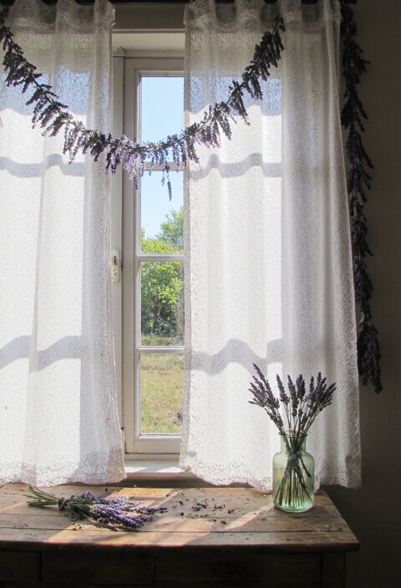 guirlandes décoratives en lavande parfumée