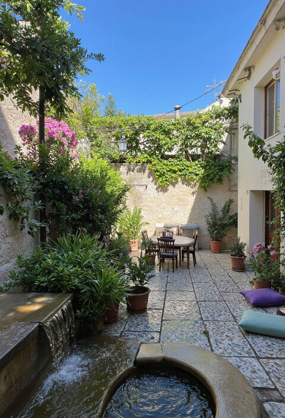 installation de caractéristique d'eau sereine
