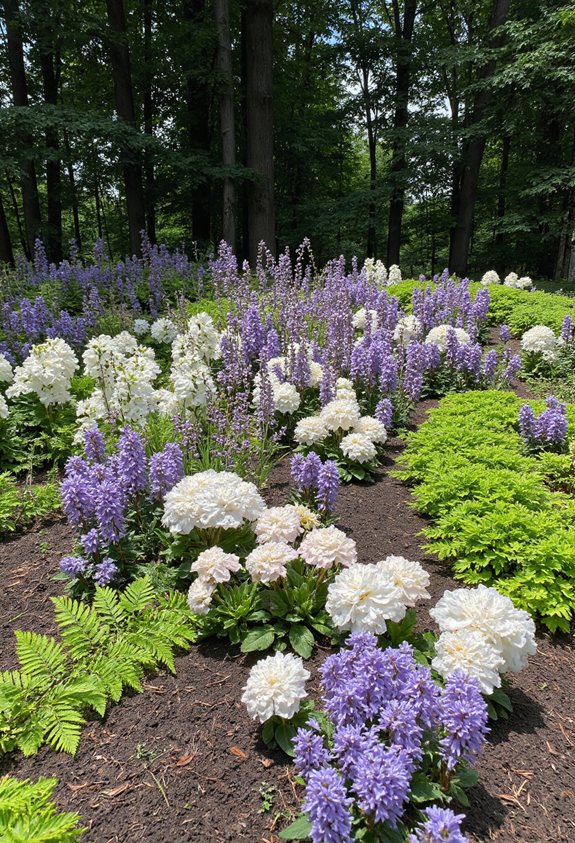 sélection de plantes de jardin adaptées à l'ombre