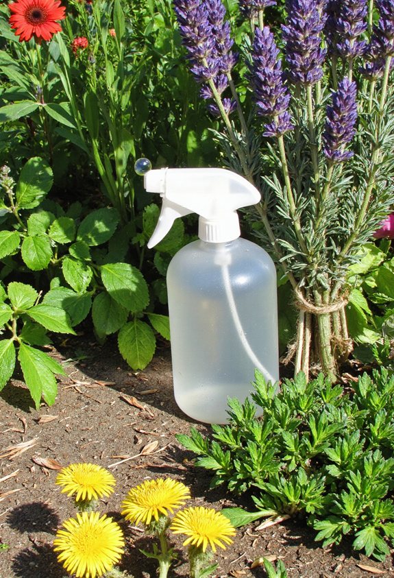 le savon renforce les désherbants naturels