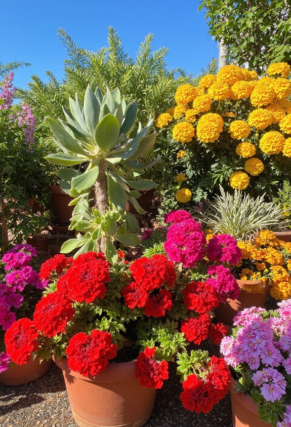 plantes de jardin vibrantes aimant le soleil