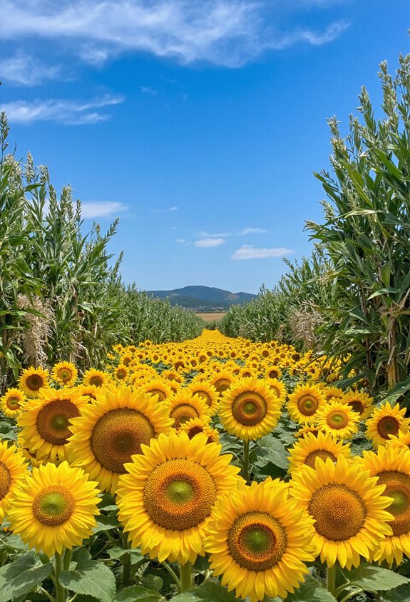 design d'arène de tournesol ensoleillé