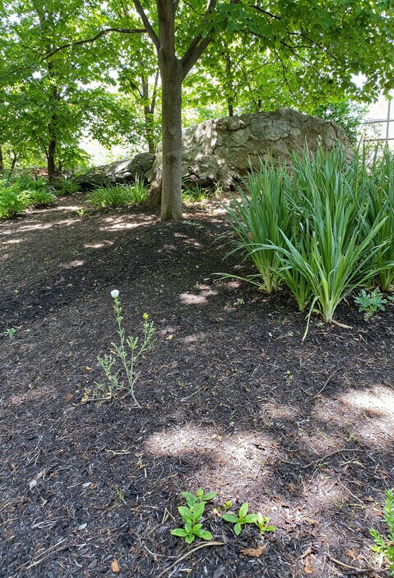 super-héros paillis bloque les mauvaises herbes