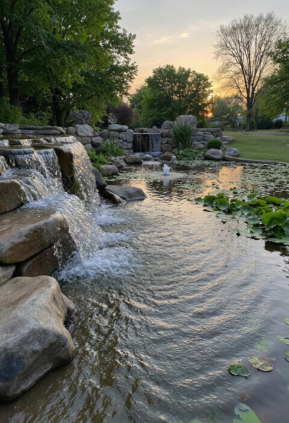 jardin tranquille ambiance aquatique