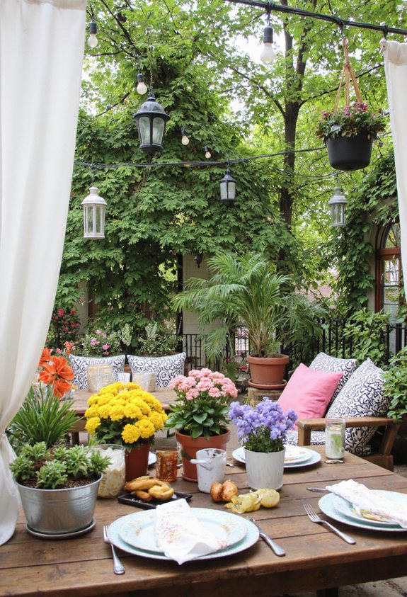 élégance rustique tropicale de jardin