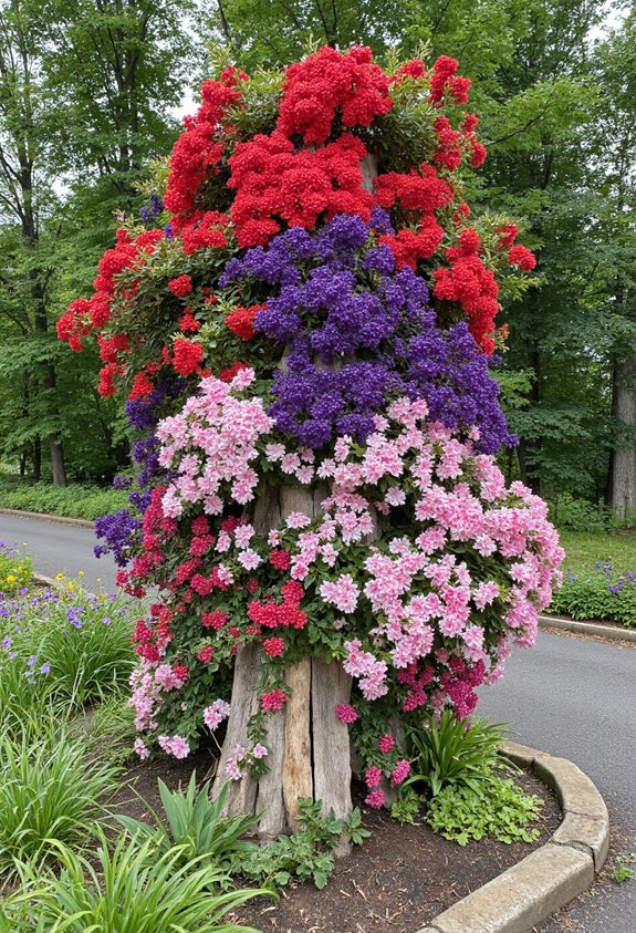 idées de jardin de fleurs verticales