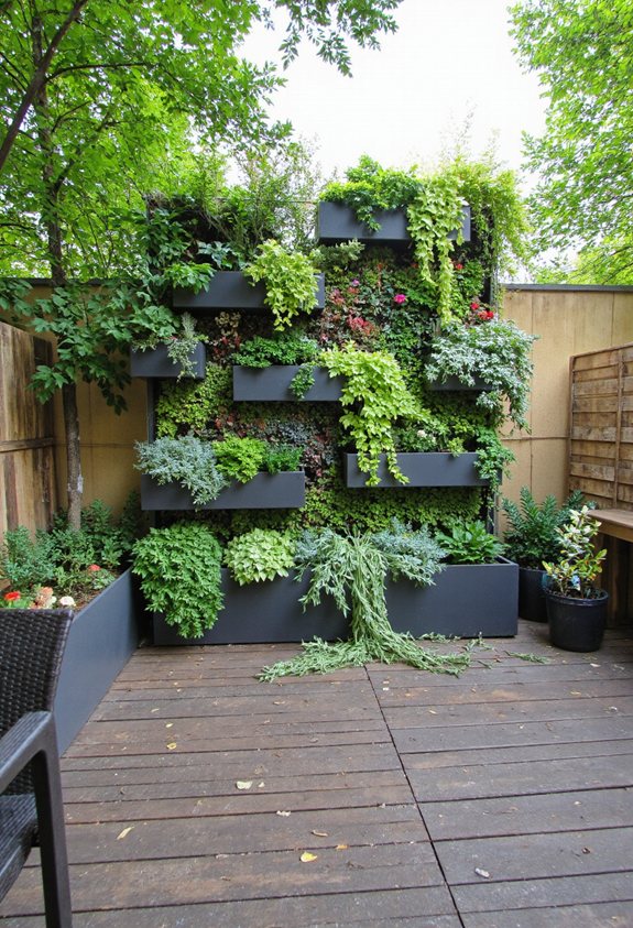 création de mur de jardinière verticale