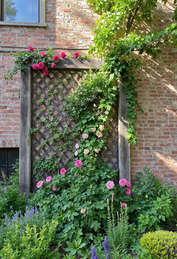 création de jardin vertical en treillis