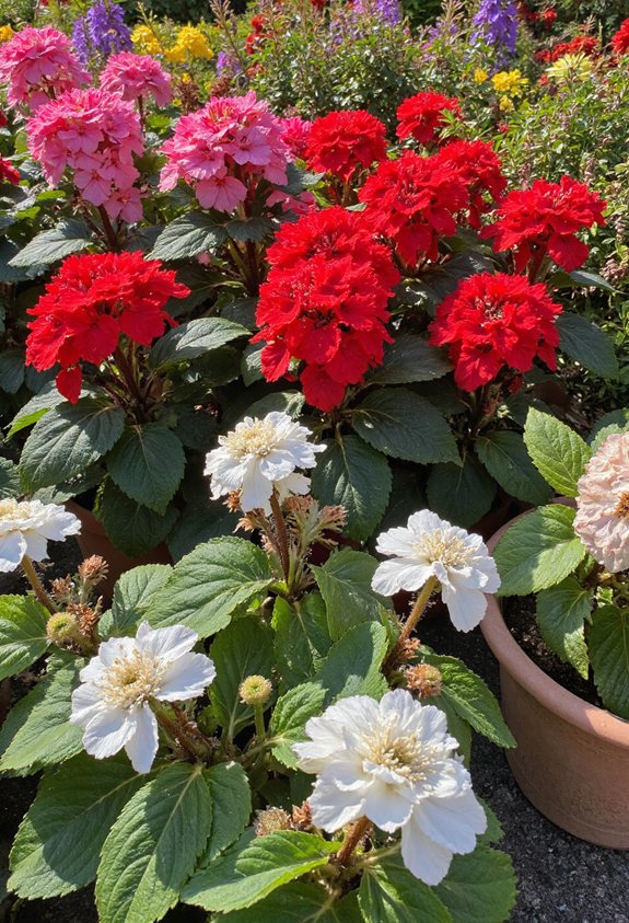 feuillage vibrant fleurs saisissantes