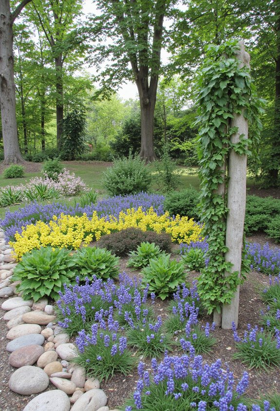 jardin de bordure vivant et vibrant