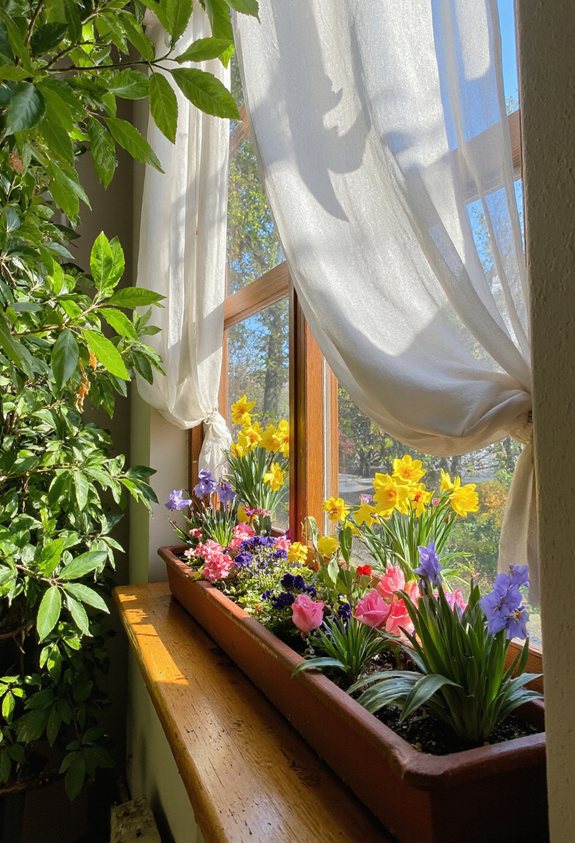 idées de fleurs vibrantes pour fenêtres