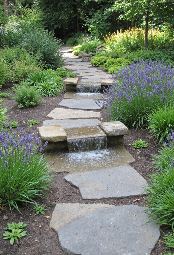 l'élément d'eau améliore le jardin
