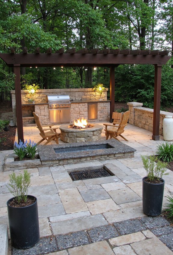 bien planifié agencement de barbecue