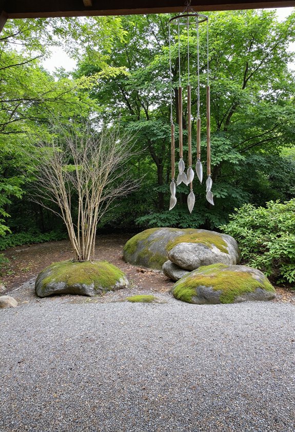 carillon éolien jardin sérénité