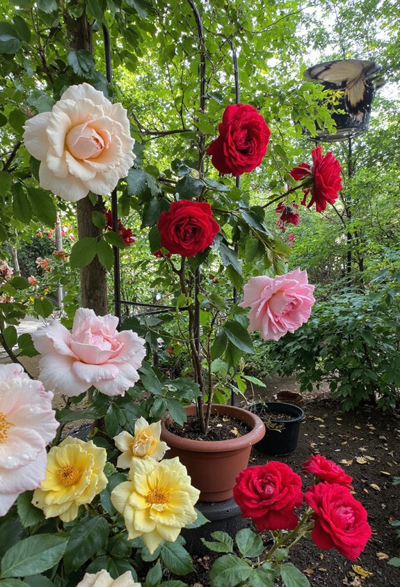 attirer les pollinisateurs avec des roses