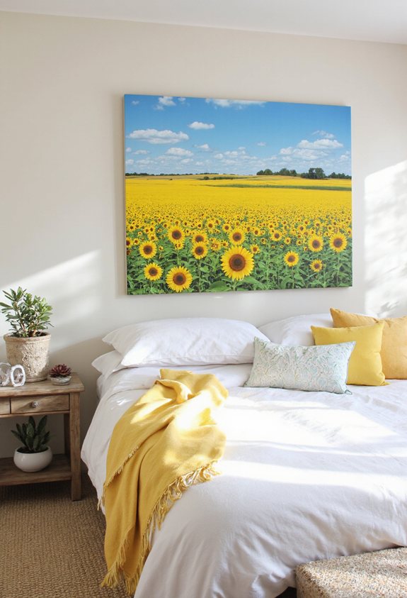 œuvre d'art de paysage d'été lumineux