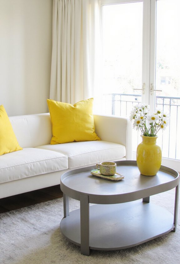 jaune chrome dans le minimalisme