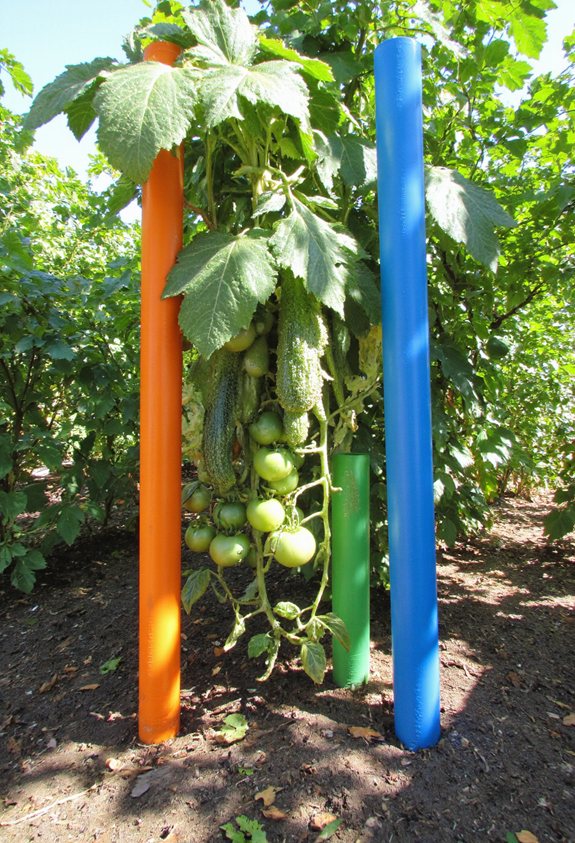 tuyaux de jardin en PVC colorés