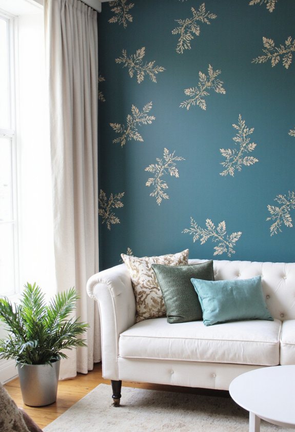 décor bleu confortable et serein