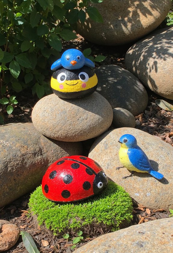 peinture de créature mignonne de jardin