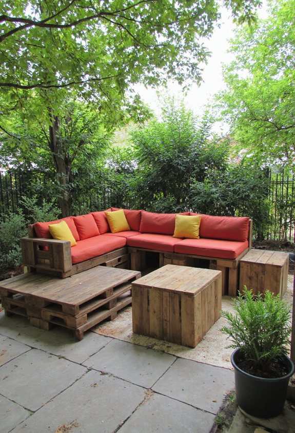 diy oasis patio en palettes