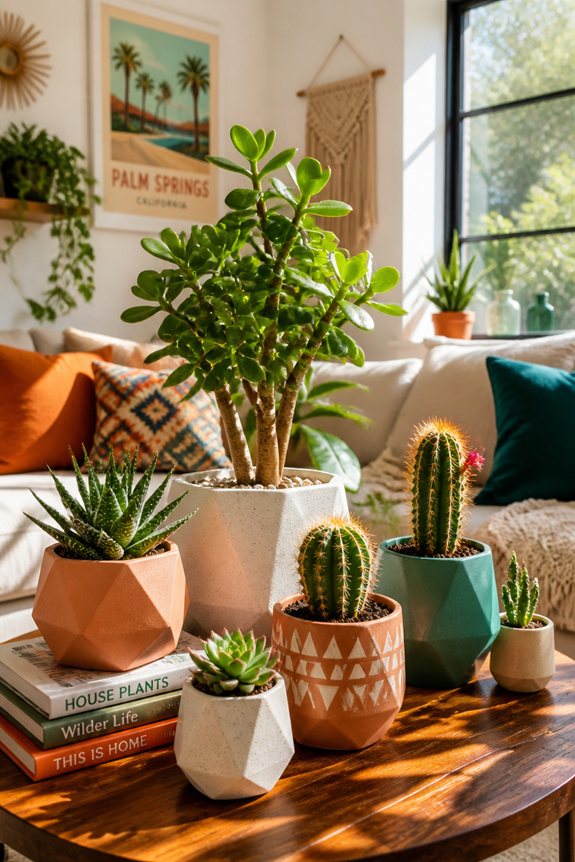 plantes succulentes décoratives tolérantes à la sécheresse
