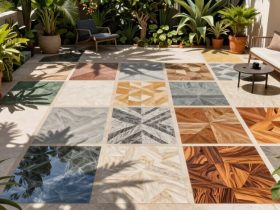 revêtement de sol extérieur en résine moderne et durable