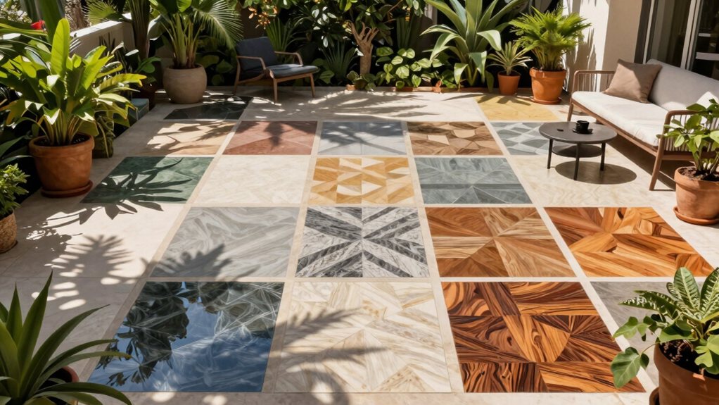 revêtement de sol extérieur en résine moderne et durable