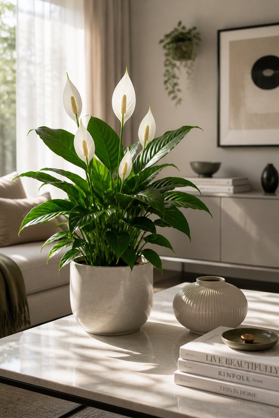 plante d'intérieur élégante purificatrice d'air