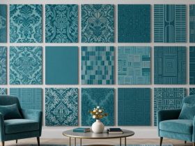 idées de papier peint teal élégant