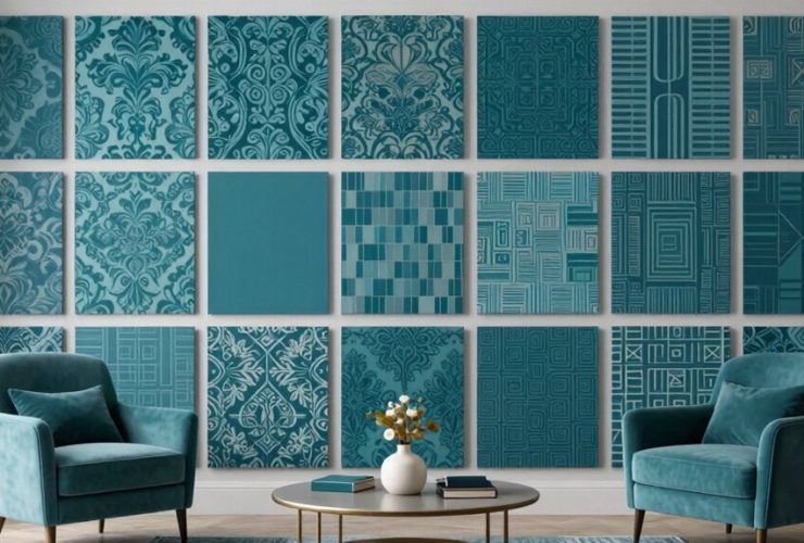 idées de papier peint teal élégant