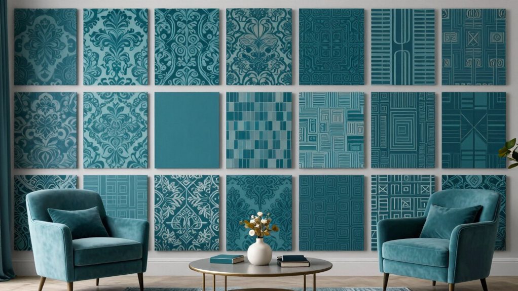 idées de papier peint teal élégant
