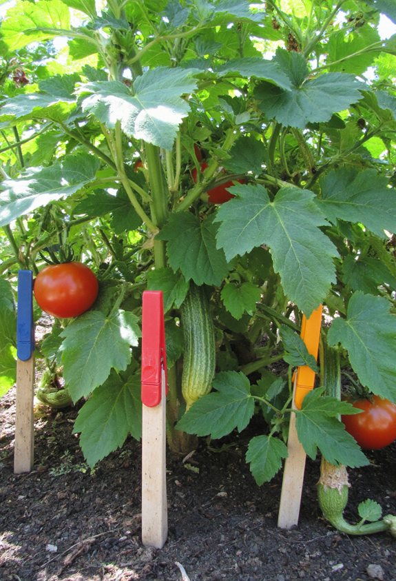 idée de décoration avec des pince à linge de jardin