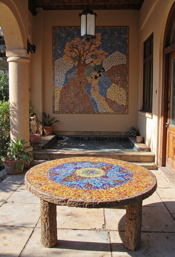 durabilité des mosaïques intérieures vs extérieures