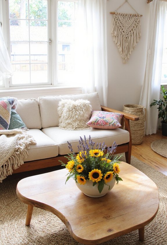 textiles superposés pour une ambiance chaleureuse